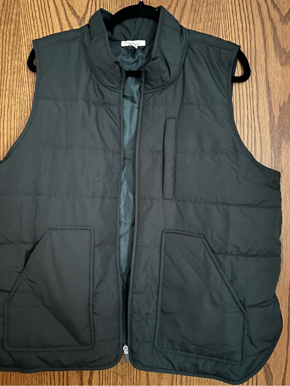 Woman's Quilted Puffer Vest - Dark Green